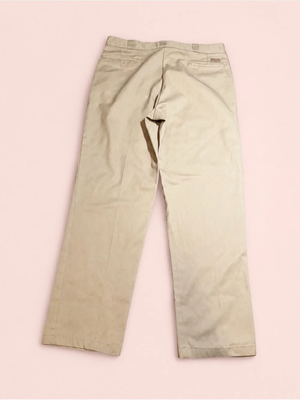 Dickies Men's Khaki Straight-Leg Chinos